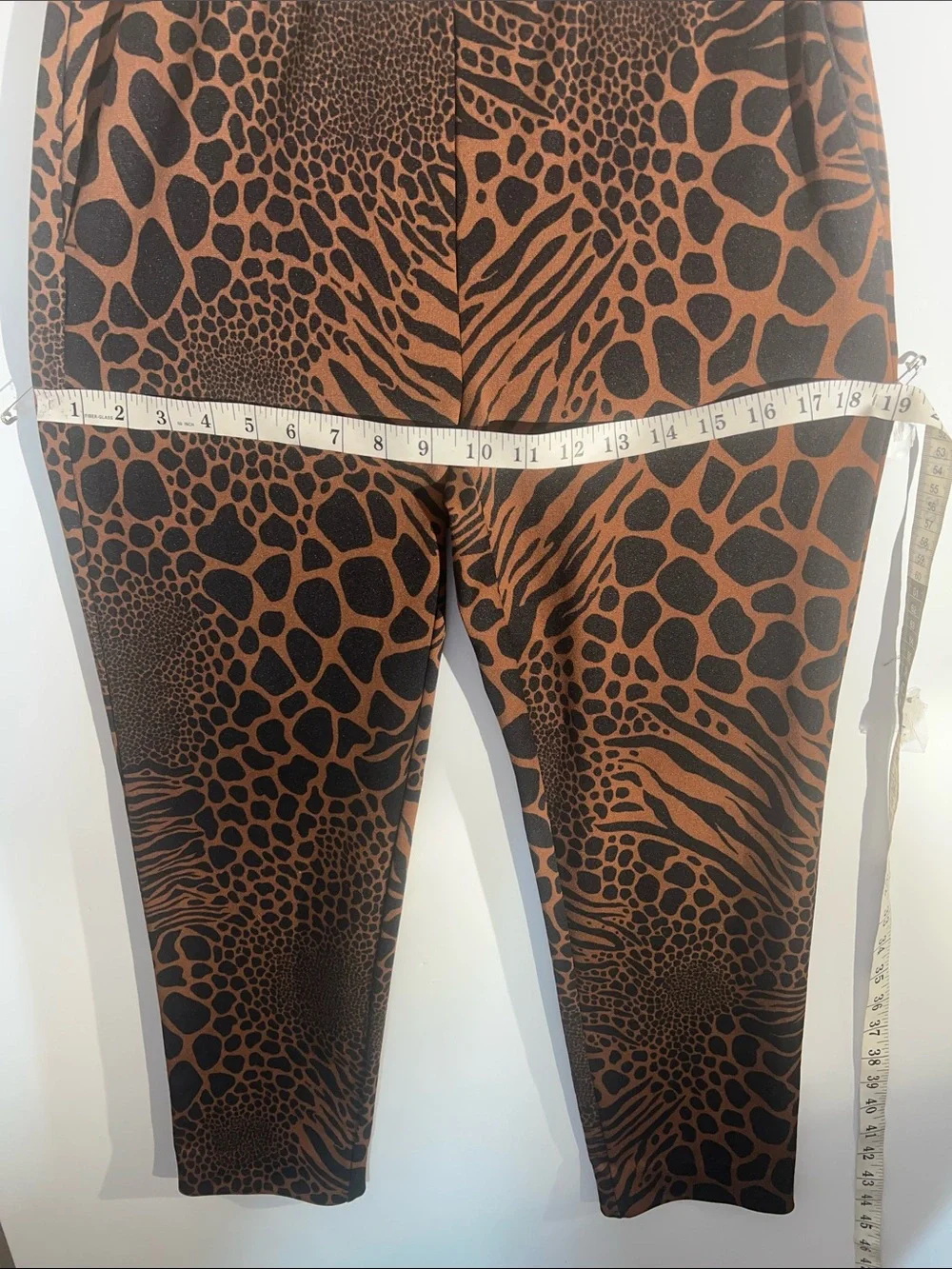 Michael Kors Brown and Black Animal Print Leggings